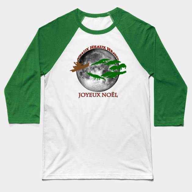 Cajun Christmas Baseball T-Shirt by PeregrinusCreative